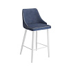 Стул полубарный Ками (Сине-серый/Белый)