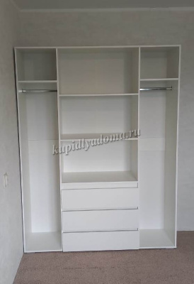 Шкаф распашной Лаванда 1600 (Шагрень белый)