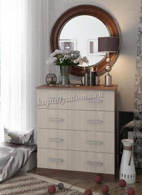 Комод К-6 (Ясень шимо темный/Ясень шимо светлый)