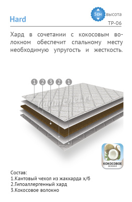 Наматрасник Topper Хард 1200*2000