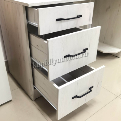 Стол компьютерный ПКС-5 (Дуб крафт белый)