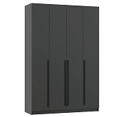 Шкаф для одежды 4-х дв. Брандо 67.13 (h 2380) (Диамант серый ЛДСП)