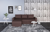 Угловой диван-кровать Лео (Savana chocolate)