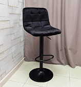 Стул барный KJC-111 (Велюр черный/G062-50)