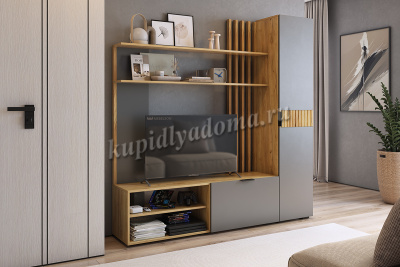 Гостиная Бери К-1 (Дуб крафт золотой/Графит)