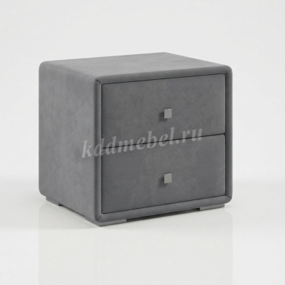 Тумба прикроватная Твист (Микровелюр/Приглушенно серый)