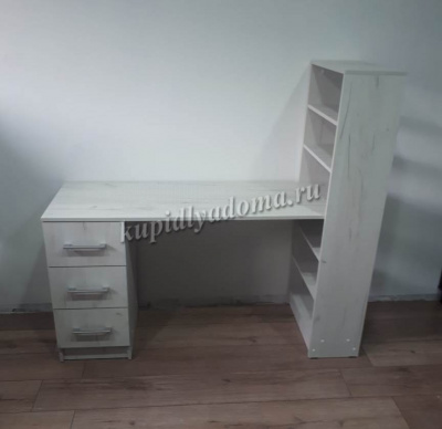 Стол письменный Гранд (Дуб крафт белый)