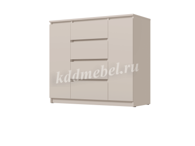 Комод Вега Люкс 2Д-4Я (Сатин)