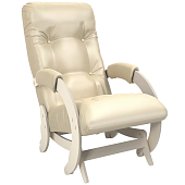 Кресло-маятник Консул Модель 68 (Дуб шампань-эмаль/Экокожа Бежевый Oregon perlamutr 106)