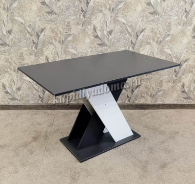 Стол обеденный раздвижной Нутан-05 2 кат. (Графит/Белый)