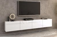 Тумба ТВ Лия-3 (Белый/Белый глянец)