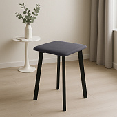 Табурет Френк (Графит велюр/Черный)