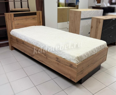 Кровать Бостон 0.9 (Дуб вотан)