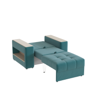 Диван кровать Доро_открытый_Бирюза