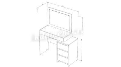 Туалетный столик Бостон (Анкор светлый)