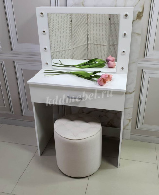 Косметический стол с подсветкой СТ-4 (Белый)