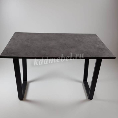 Стол обеденный пластик Мистик (Бетон слюда/Опоры черные)