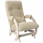 Кресло-маятник Неаполь Модель 12 (Дуб шампань-эмаль/Ткань ваниль Verona Vanilla)