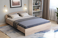 Кровать Хлоя КР-002 0.9 (Дуб сонома светлый) 