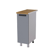 Шкаф нижний 3Р кухня Марбл без столешницы (Белый/Слоновая кость)