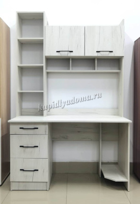Стол компьютерный ПКС-5 (Дуб крафт белый)
