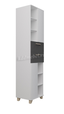 Пенал Копенгаген (Белый/Серый графит)