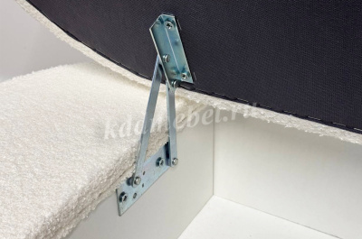 Пуф Барни (Белый плюш)