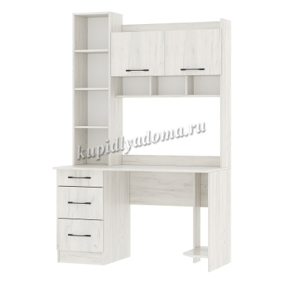 Стол компьютерный ПКС-5 (Дуб крафт белый)