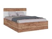 Кровать Вегас 1.4 с подъемным механизмом (Дуб крафт табачный/Дуб крафт белый)