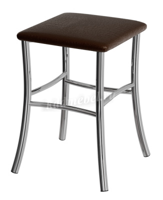 Табурет Квадрат (Шоколад крокодил экокожа)