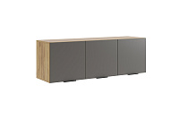 Антресоль Бери 3дв. (Дуб крафт золотой/Графит)