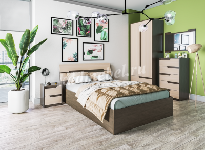 Шкаф 3-х створчатый Гавана (Венге/Дуб молочный)