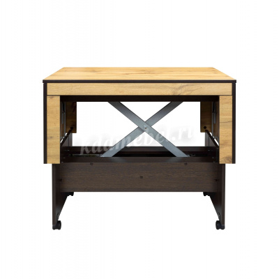 Стол Трансформер-14 (Белый/Камень Пьетра)