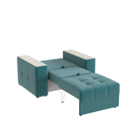 Кресло Кровать Виконт открытый_Бирюза