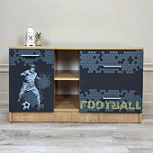 Тумба под ТВ-1 Лего (Дуб бунратти/Фотопечать/Антрацит)