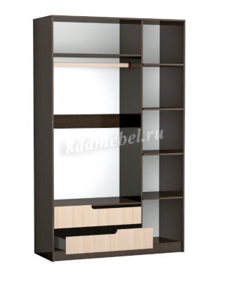 Шкаф 3-х створчатый Гавана (Венге/Дуб молочный)