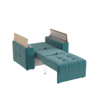 Диван кровать Нави_открытый_Бирюз